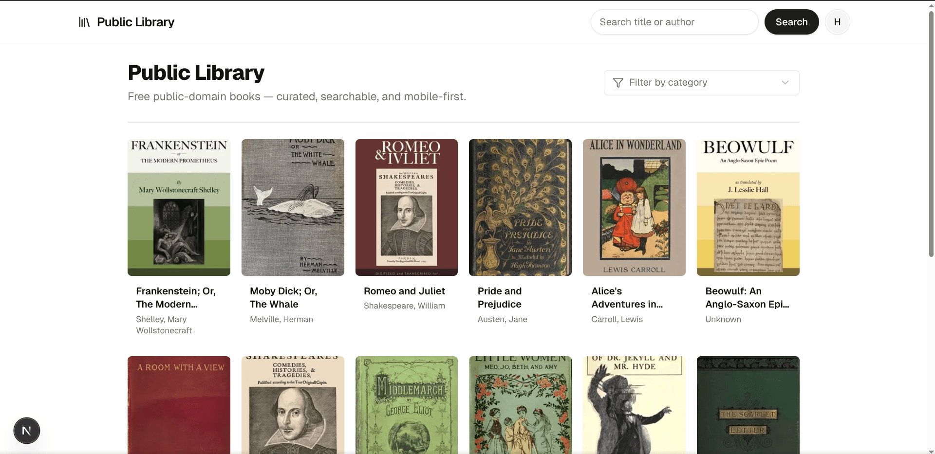 Modern digital library