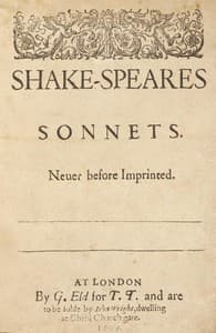 Cover of Shakespeare's Sonnets