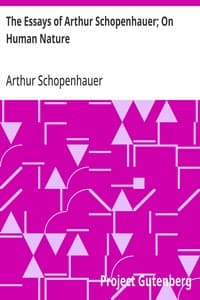 Cover of The Essays of Arthur Schopenhauer; On Human Nature
