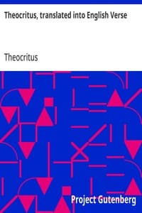 Cover of Theocritus, translated into English Verse