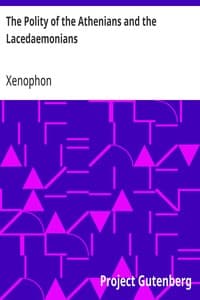 Cover of The Polity of the Athenians and the Lacedaemonians