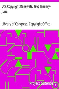Cover of U.S. Copyright Renewals, 1965 January - June