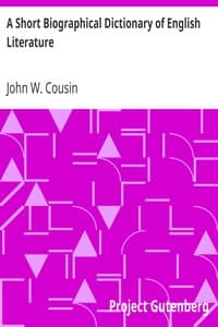 Cover of A Short Biographical Dictionary of English Literature