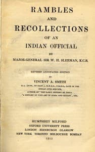 Cover of Rambles and Recollections of an Indian Official