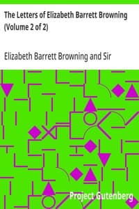 Cover of The Letters of Elizabeth Barrett Browning (Volume 2 of 2)