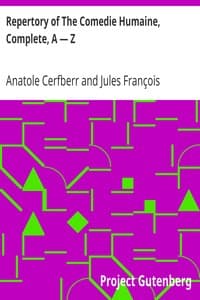 Cover of Repertory of The Comedie Humaine, Complete, A — Z