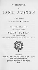 Cover of Memoir of Jane Austen