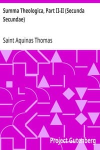 Cover of Summa Theologica, Part II-II (Secunda Secundae): Translated by Fathers of the English Dominican Province