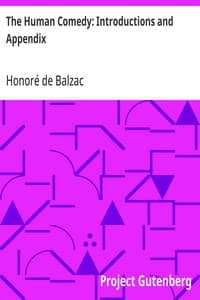 Cover of The Human Comedy: Introductions and Appendix