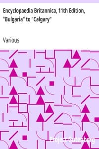 Cover of Encyclopaedia Britannica, 11th Edition, "Bulgaria" to "Calgary": Volume 4, Part 4