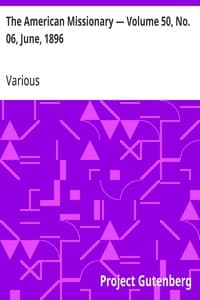 Cover of The American Missionary — Volume 50, No. 06, June, 1896