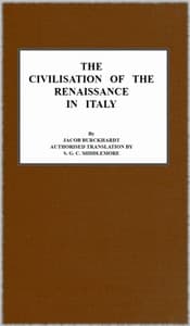 Cover of The Civilisation of the Renaissance in Italy