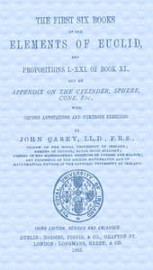 Cover of The First Six Books of the Elements of Euclid