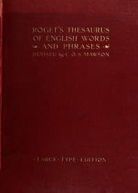 Cover of Roget's Thesaurus
