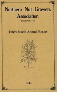 Cover of Northern Nut Growers Association Thirty-Fourth Annual Report 1943