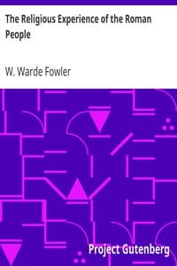 Cover of The Religious Experience of the Roman People: From the Earliest Times to the Age of Augustus