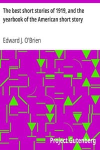 Cover of The best short stories of 1919, and the yearbook of the American short story