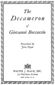 Cover of The Decameron of Giovanni Boccaccio