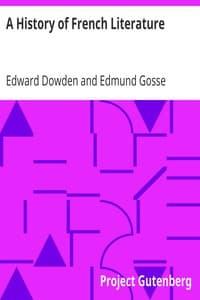 Cover of A History of French Literature: Short Histories of the Literatures of the World: II.