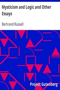 Cover of Mysticism and Logic and Other Essays