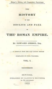 Cover of The History of the Decline and Fall of the Roman Empire: Table of Contents with links in the HTML file to the two Project Gutenberg editions (12 volumes)