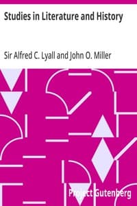 Cover of Studies in Literature and History