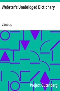 Cover of Webster's Unabridged Dictionary