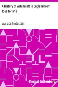 Cover of A History of Witchcraft in England from 1558 to 1718