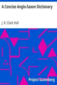 Cover of A Concise Anglo-Saxon Dictionary: For the Use of Students