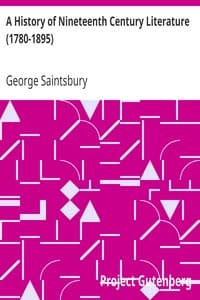 Cover of A History of Nineteenth Century Literature (1780-1895)