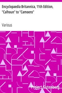 Cover of Encyclopaedia Britannica, 11th Edition, "Calhoun" to "Camoens": Volume 5, Slice 1