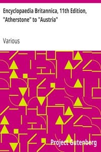 Cover of Encyclopaedia Britannica, 11th Edition, "Atherstone" to "Austria": Volume 2, Slice 8