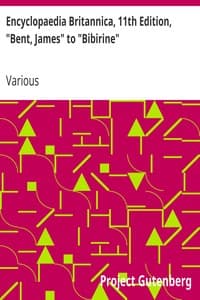 Cover of Encyclopaedia Britannica, 11th Edition, "Bent, James" to "Bibirine": Volume 3, Slice 6