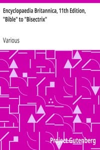 Cover of Encyclopaedia Britannica, 11th Edition, "Bible" to "Bisectrix": Volume 3, Slice 7