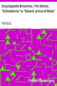Cover of Encyclopaedia Britannica, 11th Edition, "Echinoderma" to "Edward, prince of Wales": Volume 8, Slice 10
