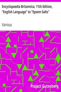 Cover of Encyclopaedia Britannica, 11th Edition, "English Language" to "Epsom Salts": Volume 9, Slice 6