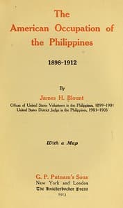 Cover of The American Occupation of the Philippines 1898-1912