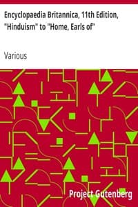 Cover of Encyclopaedia Britannica, 11th Edition, "Hinduism" to "Home, Earls of": Volume 13, Slice 5