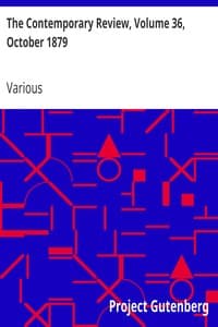 Cover of The Contemporary Review, Volume 36, October 1879