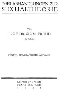 Cover of Drei Abhandlungen zur Sexualtheorie