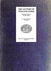 Cover of The Letters of William James, Vol. 1