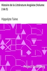 Cover of Histoire de la Littérature Anglaise (Volume 2 de 5)