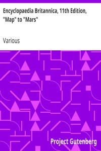 Cover of Encyclopaedia Britannica, 11th Edition, "Map" to "Mars": Volume 17, Slice 6