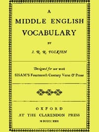 Cover of A Middle English Vocabulary, Designed for use with Sisam's Fourteenth Century Verse & Prose