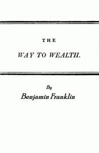 Cover of Franklin's Way to Wealth; or, "Poor Richard Improved"