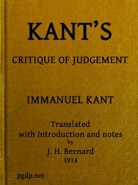 Kant's Critique of Judgement