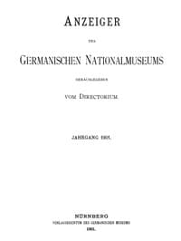 Anzeiger des Germanischen Nationalmuseums, Jahrgang 1901