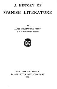 Cover of A History of Spanish Literature