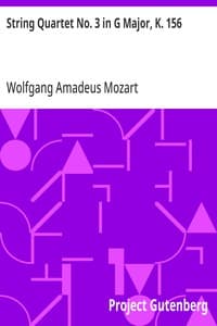 String Quartet No. 3 in G Major, K. 156