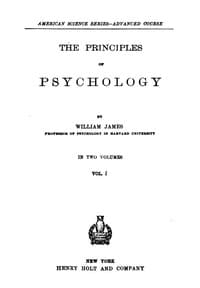 Cover of The Principles of Psychology, Volume 1 (of 2)